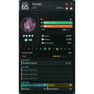 prixter godroll (worker) pal palworld