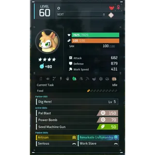 vixy  godroll (worker) pal palworld