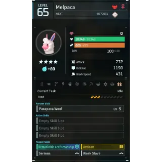 Melpaca godroll (worker) pal palworld