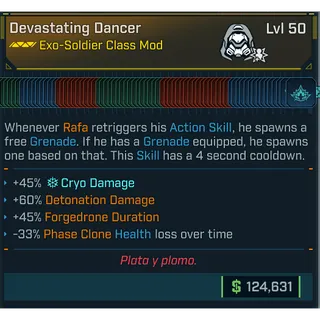 borderlands 4 modded class mod (RAFA) all skills (adjustable level)