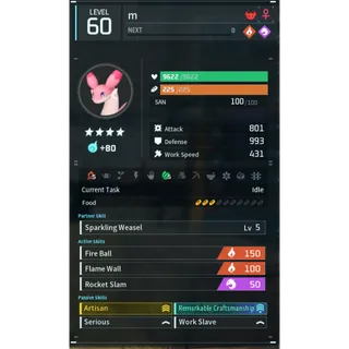 chillet ignis godroll (worker) pal palworld