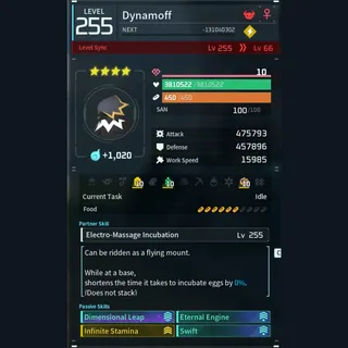Palworld: Modded Dynamoff godroll (mount) pal Pals | Pal World | Pals