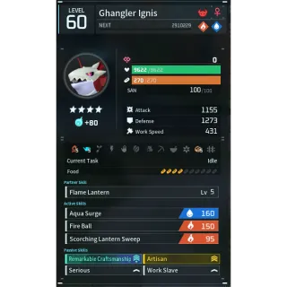 Palworld: ghangler ignis godroll (worker) pal | Pal World | Pals