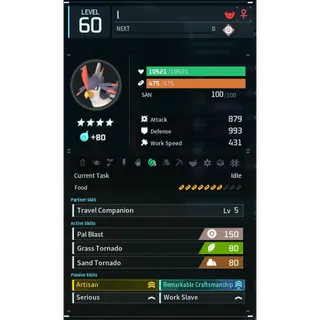 Nitewing godroll (worker) pal palworld