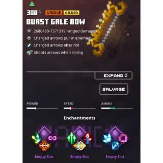 minecraft dungeons: Burst Gale bow