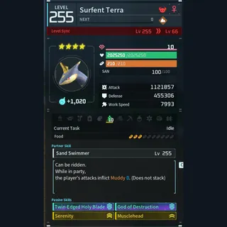 Palworld: Modded Surfent godroll (attacker) pal Pals | Pal World | Pals