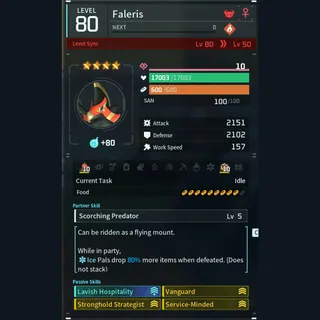 Max Legit Faleris god-roll (booster)