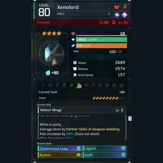 Max Legit Xenolord god-roll (glider/transport/full-speed mount)