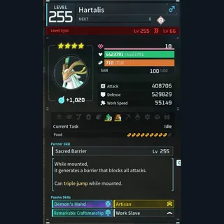 Palworld: Modded Hartalis godroll (worker) pal Pals | Pal World | Pals
