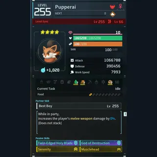 Palworld: Modded Pupperal godroll (attacker) pal Pals | Pal World | Pals