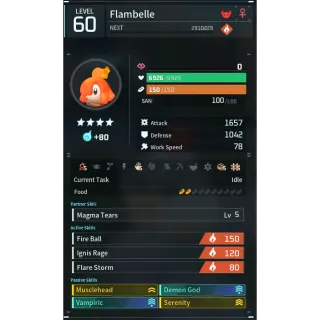 Palworld: Flambelle godroll (attacker) pal | Pal World | Pals