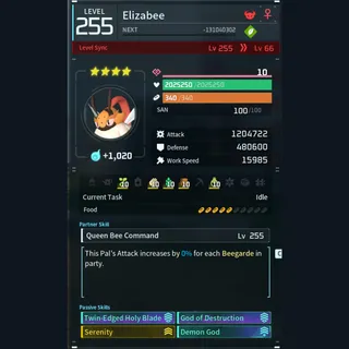 Palworld: Modded Elizabee godroll (attacker) pal Pals | Pal World | Pals