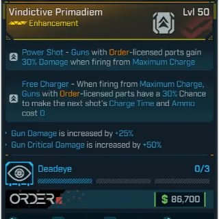 GROLL vindictive primadiem (gun damage and crit)
