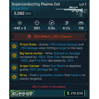 modded level 1 sniper skull (toxin darts) (over 10 effects)