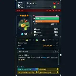 Max Legit Palumba god-roll (booster)