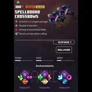 minecraft dungeons:  spellbound crossbows