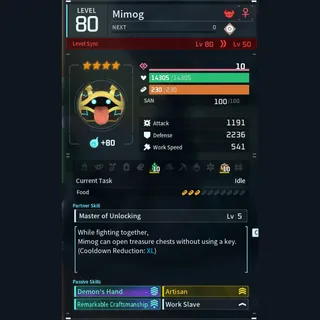 Max Legit Mimog god-roll (worker)