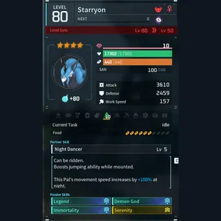 Max Legit Starryon god-roll (legit attacker)