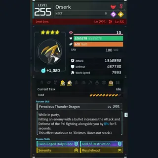 Palworld: Modded Orserk godroll (attacker) pal Pals | Pal World | Pals
