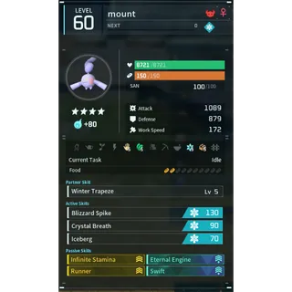 Hangyu cryst mount palworld (mount)(god-roll) Palworld