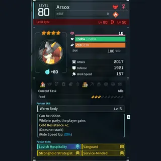 Max Legit Arsox god-roll (booster)