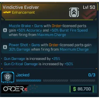 GROLL vindictive evolver (gun damage and crit)