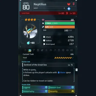 Max Legit Neptilius god-roll (legit attacker)