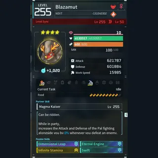 Modded Blazamut god-roll (mount)