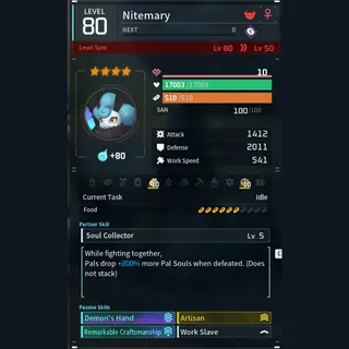 Max Legit Nitemary god-roll (worker)