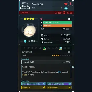 Palworld: Modded Sweepa godroll (attacker) pal Pals | Pal World | Pals