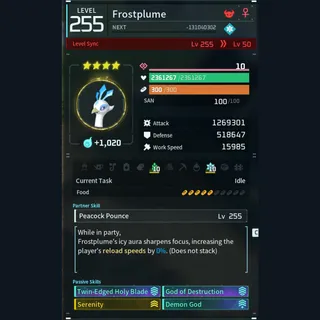 Modded Frostplume god-roll (attacker)