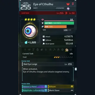 Modded Eye Of Cthulhu god-roll (worker)