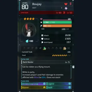 Max Legit Roujay god-roll (glider/transport/full-speed mount)