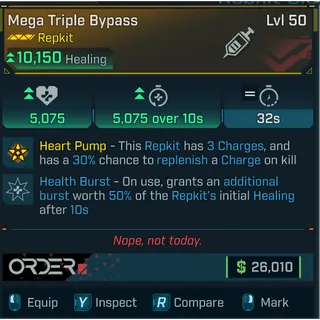 GROLL mega triple bypass (health burst) repkit