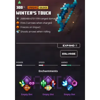 minecraft dungeons:  winter's touch