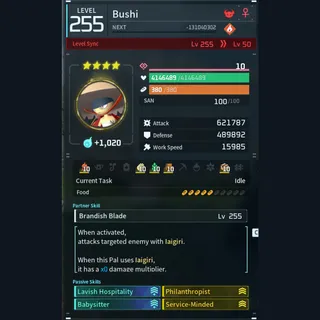 Modded Bushi god-roll (cattle)