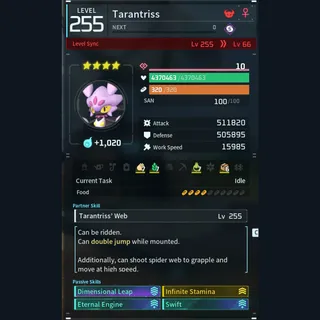 Palworld: Modded Tarantriss godroll (mount) pal Pals | Pal World | Pals