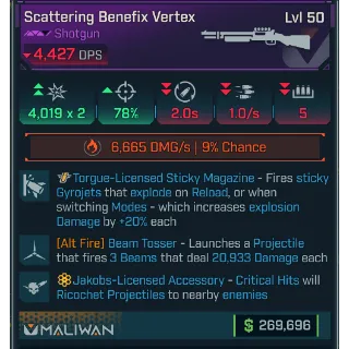 GROLL scattering benefix vertex (beam tosser)(fire) level 50
