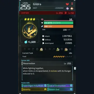 Modded Gildra god-roll (attacker)