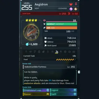Modded Aegidron god-roll (glider/transport/full-speed mount)
