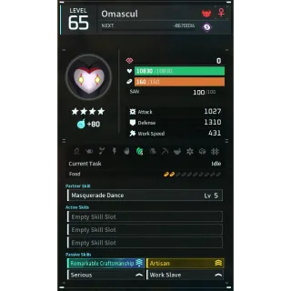 Omascul godroll (worker) pal palworld