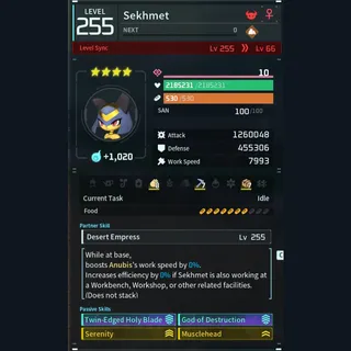 Palworld: Modded Sekhmet godroll (attacker) pal Pals | Pal World | Pals