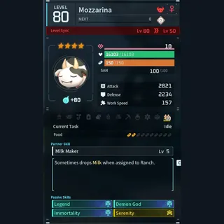 Max Legit Mozzarina god-roll (legit attacker)