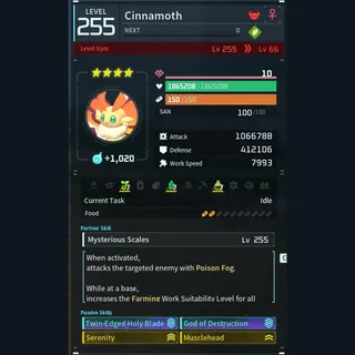Palworld: Modded Cinnamoth godroll (attacker) pal Pals | Pal World | Pals