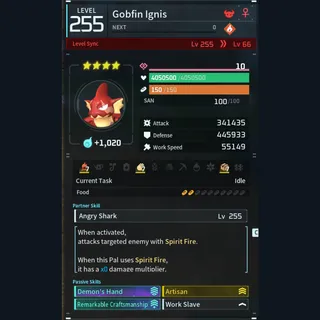 Palworld: Modded Gobfin godroll (worker) pal Pals | Pal World | Pals