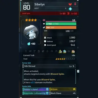 Max Legit Sibelyx god-roll (worker)