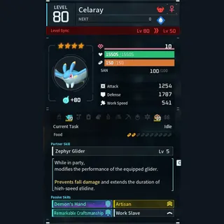 Max Legit Celaray god-roll (worker)