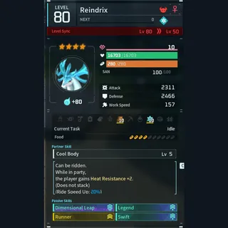 Max Legit Reindrix god-roll (glider/transport/full-speed mount)