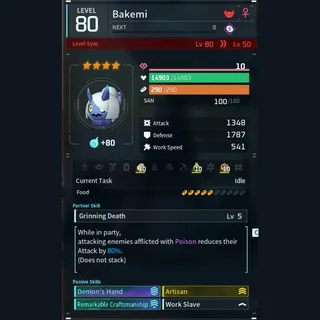 Max Legit Bakemi god-roll (worker)