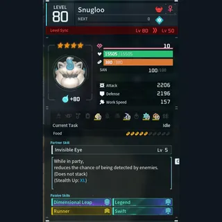 Max Legit Snugloo god-roll (glider/transport/full-speed mount)